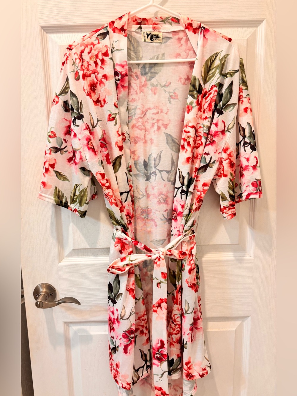 Show me your MuMu Floral Robe - Pink/Green